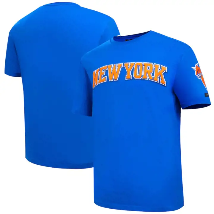 T-shirt NBA New York Knicks tendance bleu