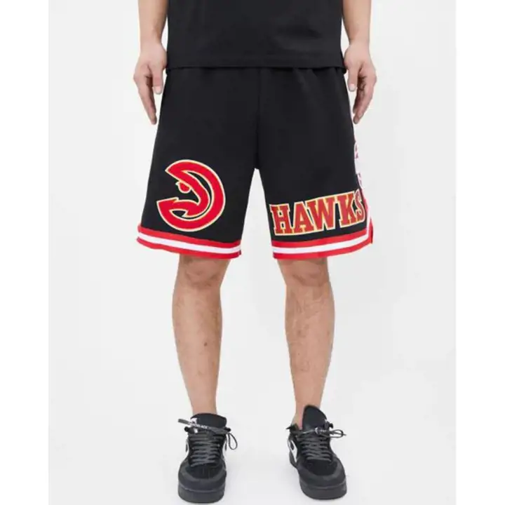Short de survêtement Atlanta Hawks NBA Fashion Team noir