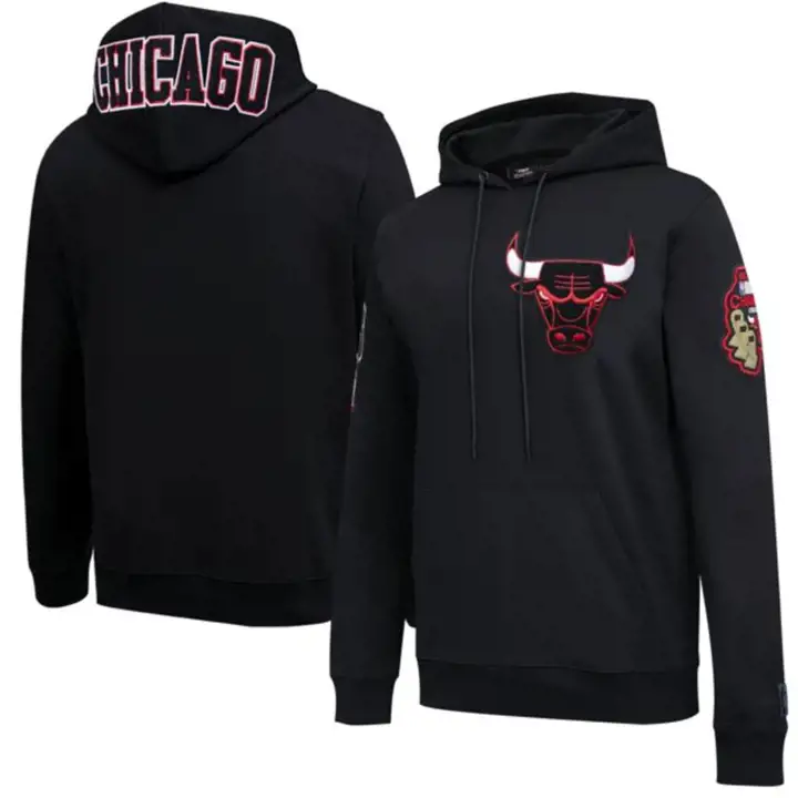 Chicago Bulls NBA Fashion Logo Sweat à capuche zippé noir