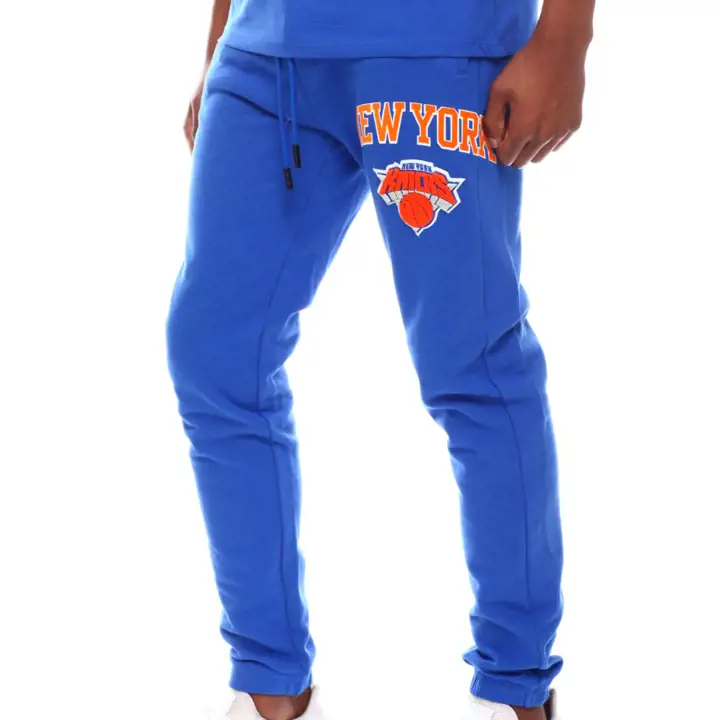 Pantalon de jogging New York Knicks NBA avec logo superposé, noir