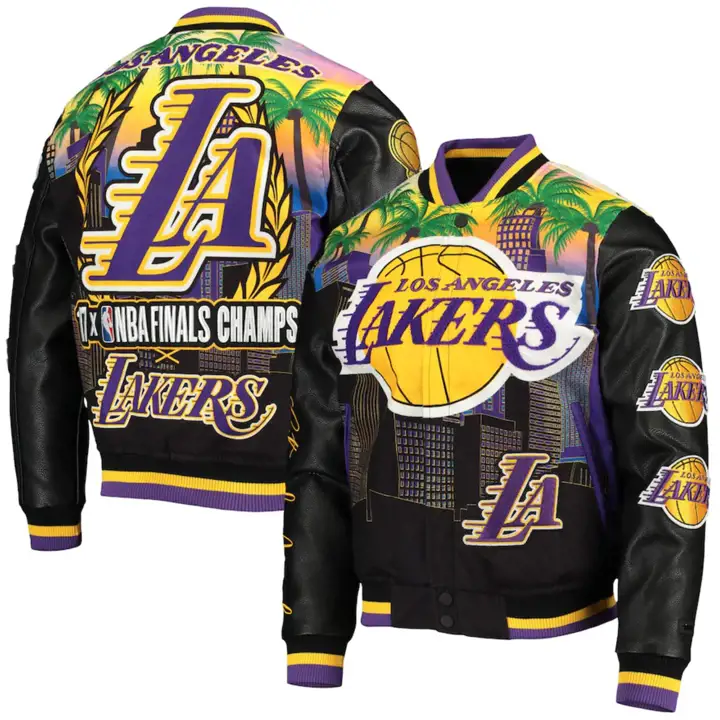 Los Angeles Lakers NBA Remix Veste universitaire blk