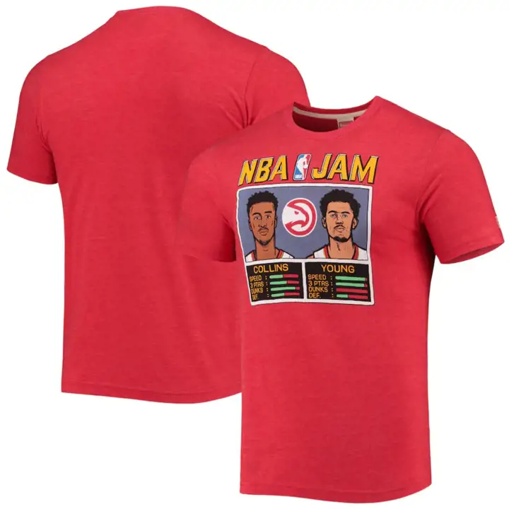 T-shirt NBA Jam ATL HAWKS Young/Reddish ROUGE