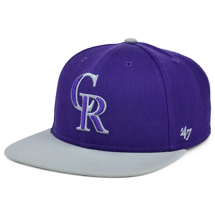 Casquette MLB Retro Flip Captain Colorado Rockies pur/gris/pur