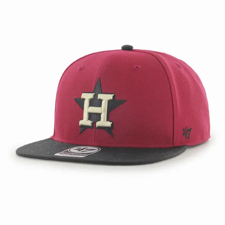 Casquette ajustable rétro MLB Houston Astros brique/noir/gris