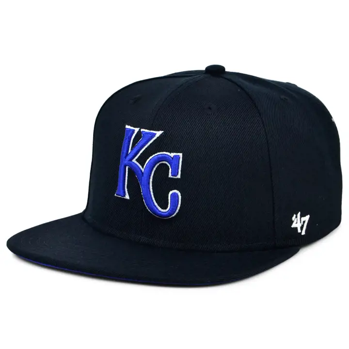 Casquette MLB Rétro Flip Captain Kansas City Royals noir/noir/bleu roi