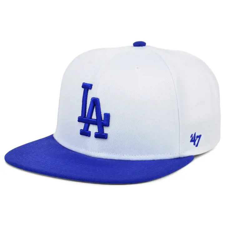Casquette MLB rétro à visière plate Los Angeles Dodgers blanc/bleu royal/gris