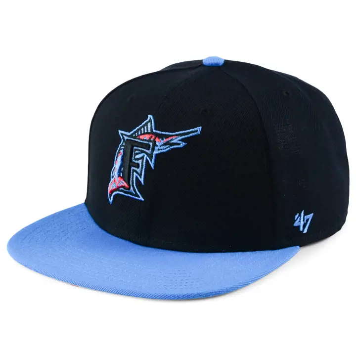 Casquette Miami Marlins MLB Rétro Flip blk/Bleu/Gris