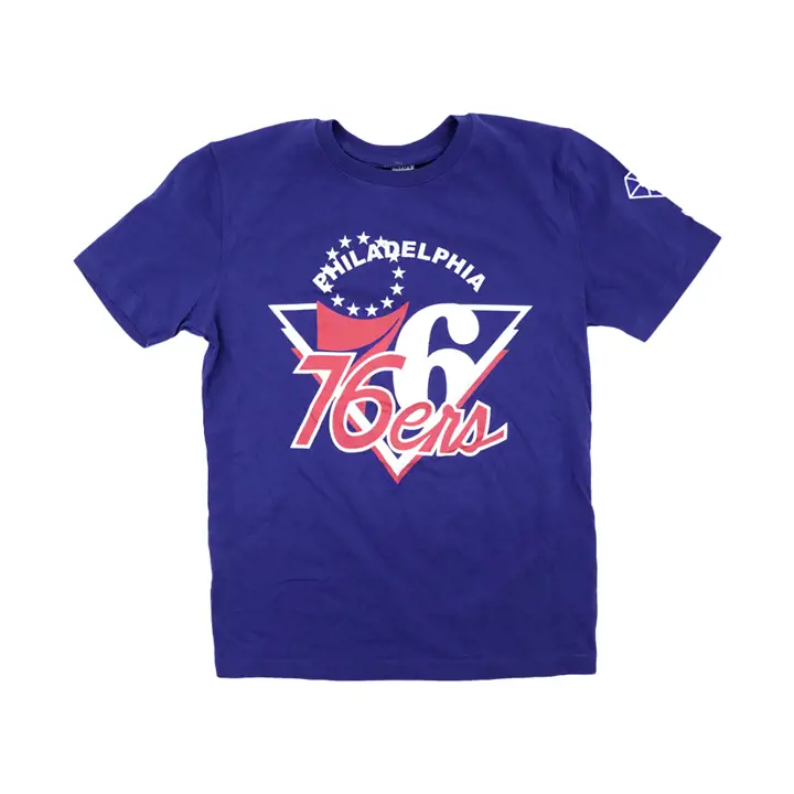 T-Shirt NBA Philadelphia 76ers Lancement de Saison Bleu
