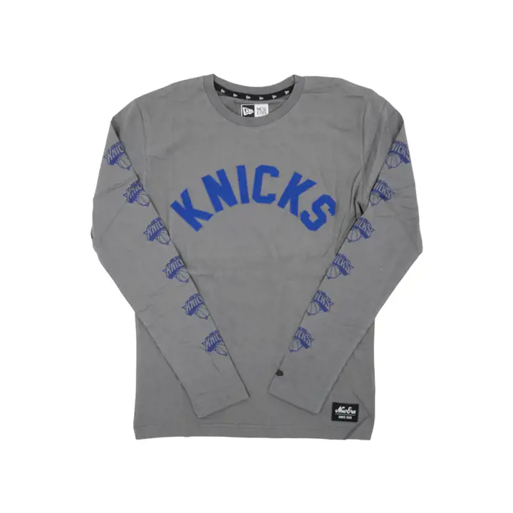 New York Knicks NBA Double Dribble Manches longues grises
