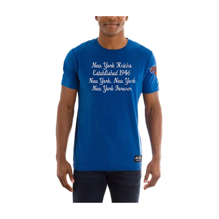 T-Shirt Bleu Historique de l'équipe NBA des New York Knicks