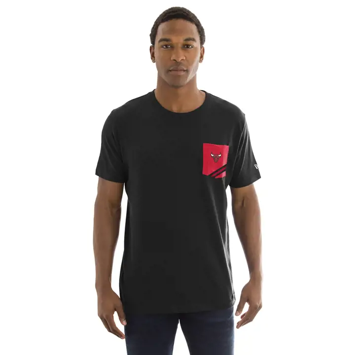 T-shirt de poche Chicago Bulls NBA noir