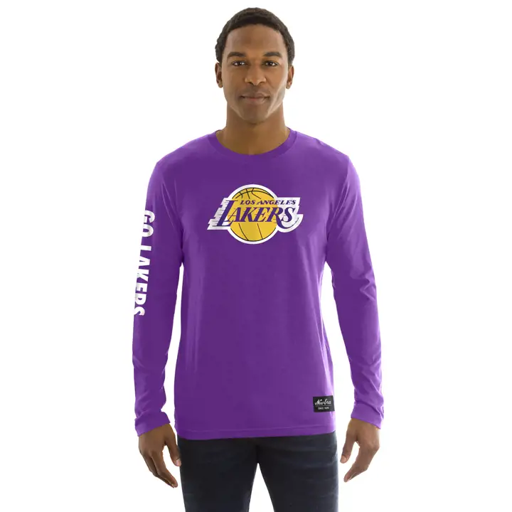 T-shirt à manches longues pur - Équipe NBA des Lakers de Los Angeles
