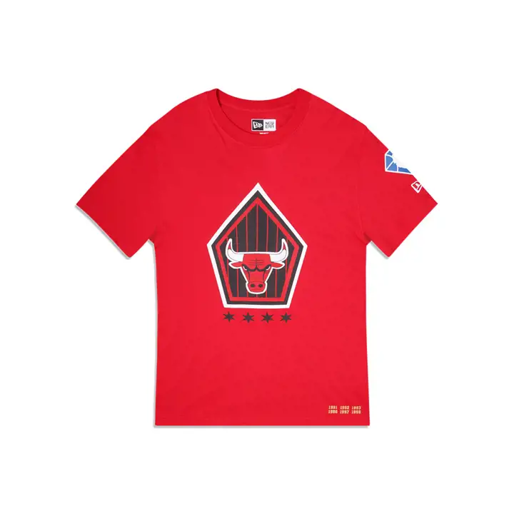 T-shirt Rouge Chicago Bulls NBA City