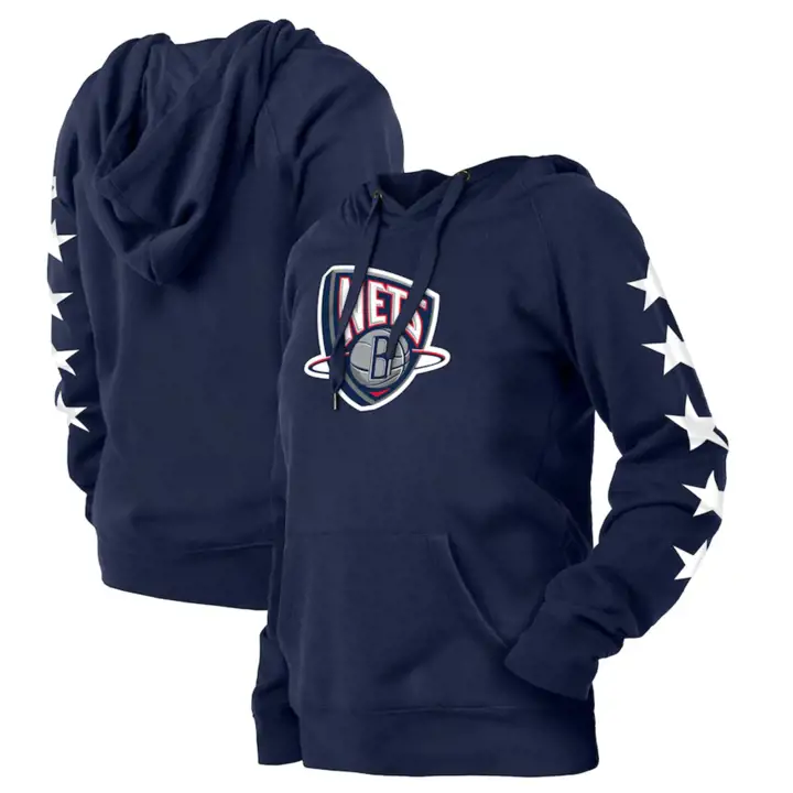 Sweat à Capuche Femme Brooklyn Nets NBA City Navy