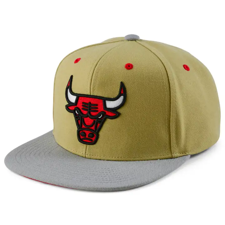 Casquette snapback Chicago Bulls NBA Classic en toile kha/gry/red