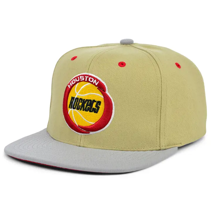 Casquette snapback classique Houston Rockets NBA en toile kha/gris/rouge HWC