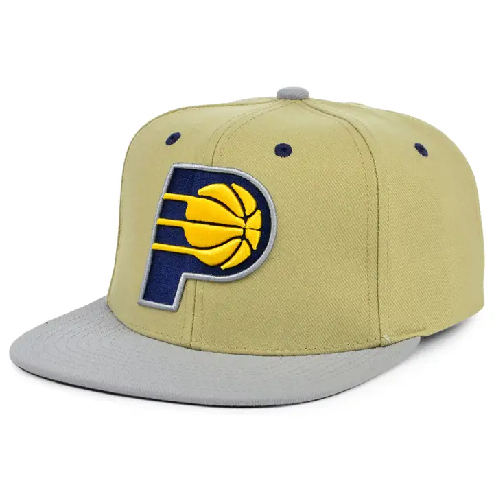 Casquette snapback classique en toile Indiana Pacers NBA kaki/gris/marine