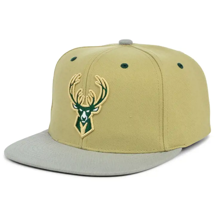 Casquette Snapback Milwaukee Bucks NBA Classic Canvas kha/gri/ver