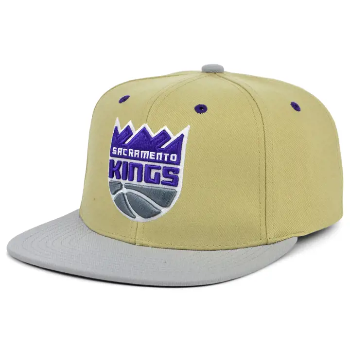 Casquette Sacramento Kings NBA Classic en toile à bouton-pression kha/gris/vio