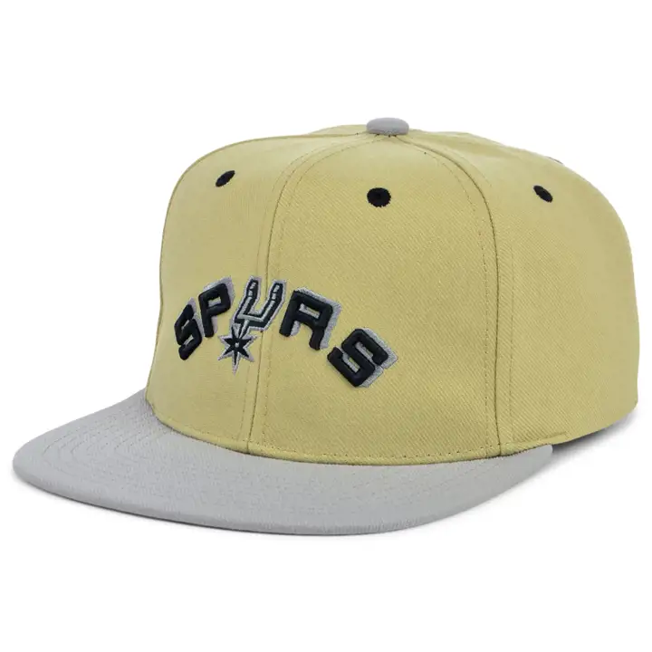 Casquette snapback classique San Antonio Spurs NBA en toile kha/gris/noir HW
