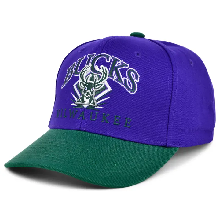 Milwaukee Bucks NBA Diamond Plate Pro Crown pur/vert/vert HWC