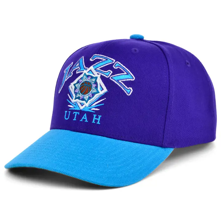 Casquette de baseball Utah Jazz NBA Diamond Plate Pro Crown pur/bleu/vert HWC