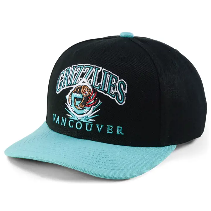 Vancouver Grizzlies NBA Diamond Plate Pro Crown noir/bleu sarcelle/vert