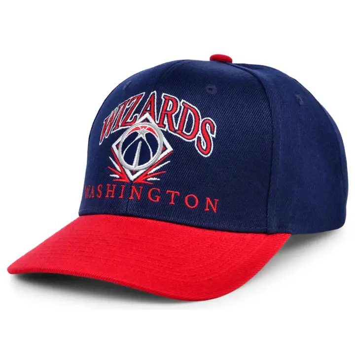 Casquette pro Washington Wizards NBA Diamond Plate bleu marine/rouge/vert