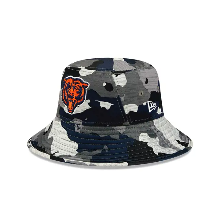 Chicago Bears 22 Seau d'entraînement NFL Tête d'ours Marine