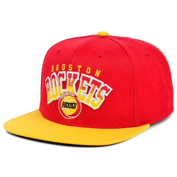 Casquette réglable Houston Rockets NBA Gradient Wordmark rouge/jaune/rouge H