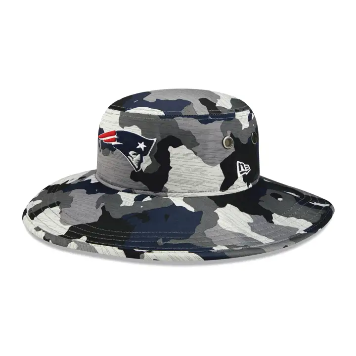 New England Patriots 22 NFL Training Panama Bucket Bleu Marine