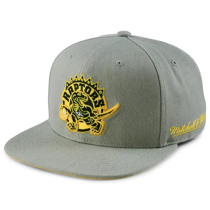 Toronto Raptors NBA Coupe ajustée partiellement nuageux gris/gris/jaune HWC