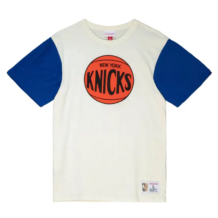 T-shirt bloc de couleurs NBA New York Knicks crème