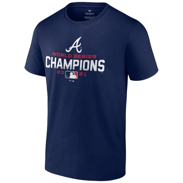 T-shirt Logo Champion Séries Mondiales MLB 21 Atlanta Braves Marine