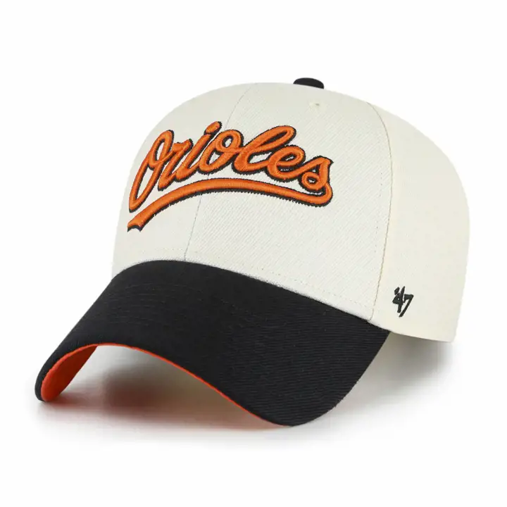 Baltimore Orioles MLB Casquette Rétro Script Inversé '47 MVP NATUREL