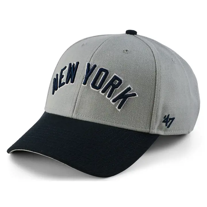 New York Yankees MLB Casquette Rétro Flip Script '47 MVP GRY