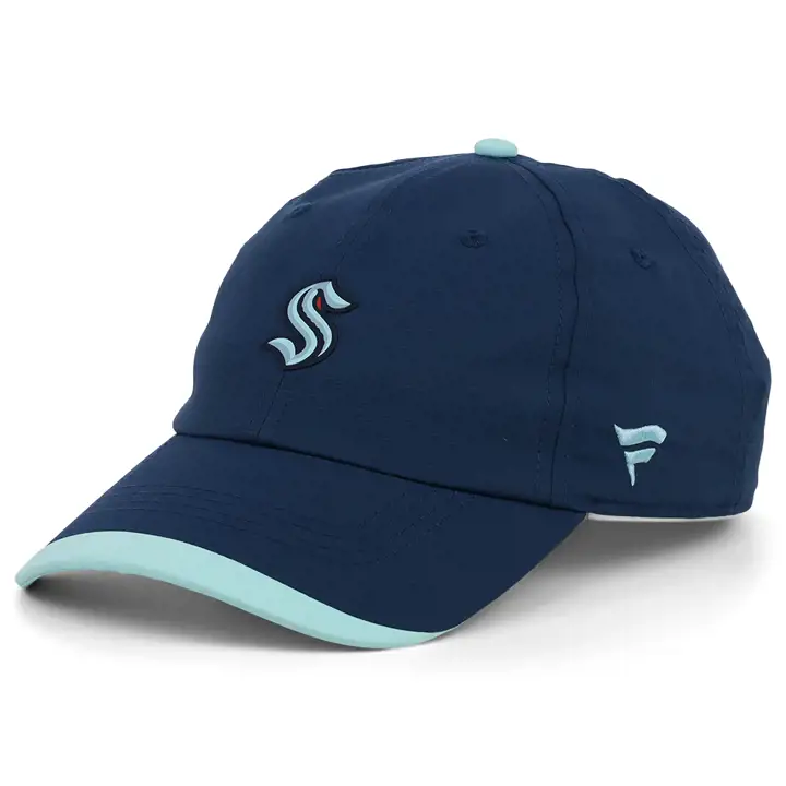 Seattle Kraken 22 NHL Casquette Performance Ajustable Bleu Marine/Bleu