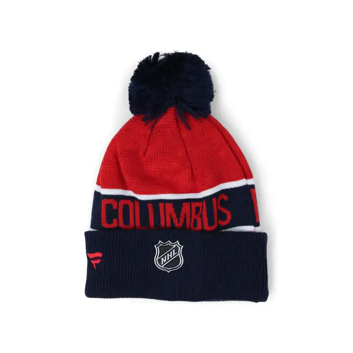 Columbus Blue Jackets LNH 22 LR Tuque Revers Pompon marine/mar