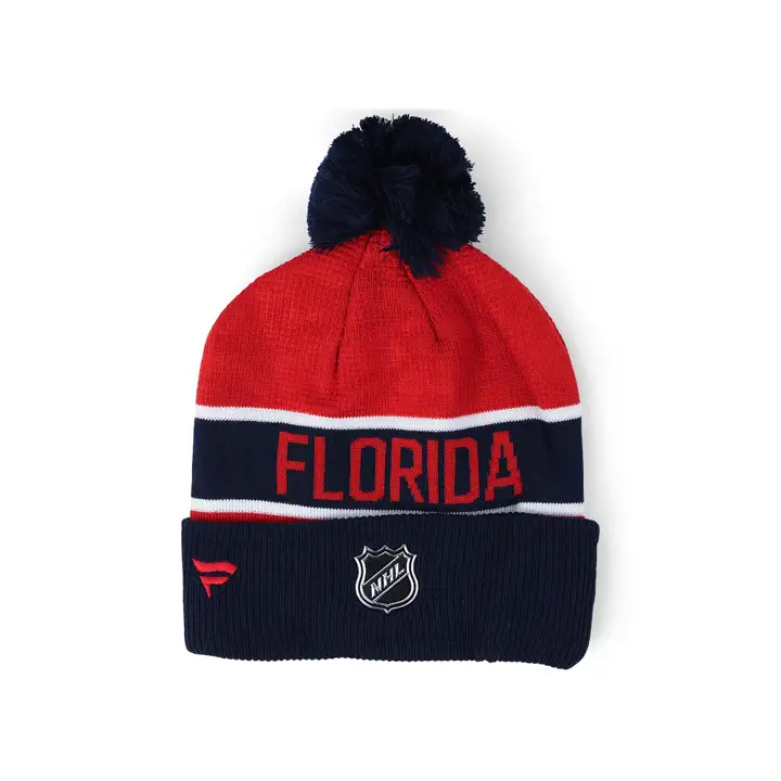 Bonnet à revers pompon NHL 22 LR Florida Panthers marine/rouge