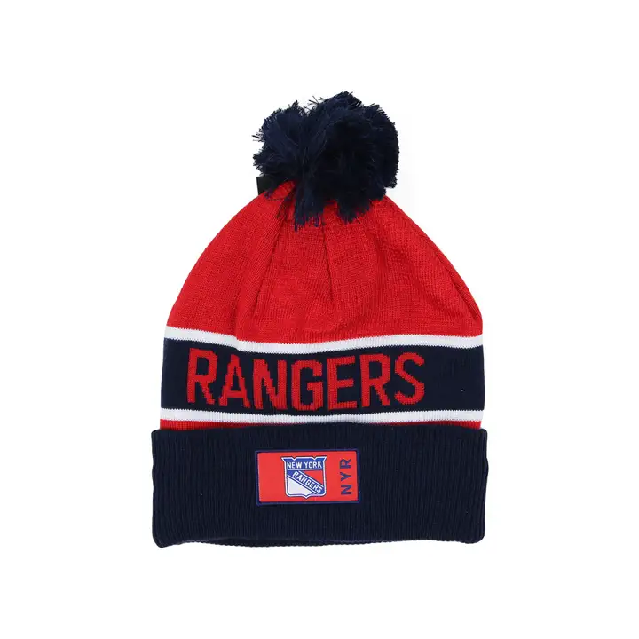 New York Rangers LNH 22 LR Tuque Revers Pompon rbl/rouge