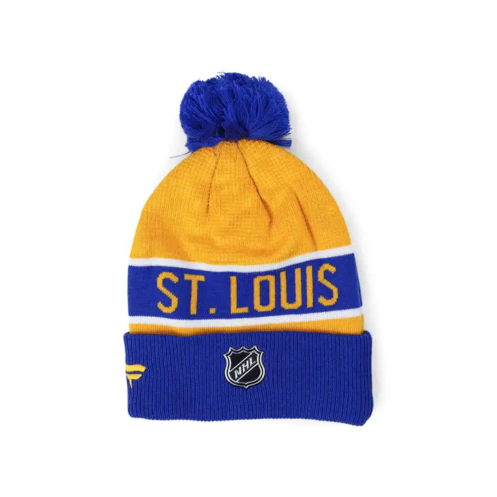 Bonnet pompon réversible St. Louis Blues NHL 22 LR / rouge-bleu / jaune