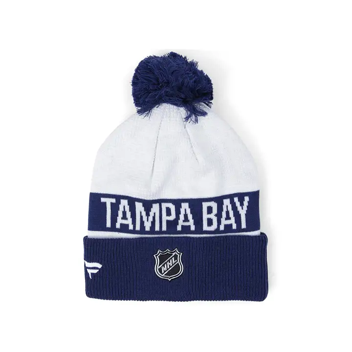 Bonnet à pompon réversible Tampa Bay Lightning NHL 22 LR, bleu/blanc