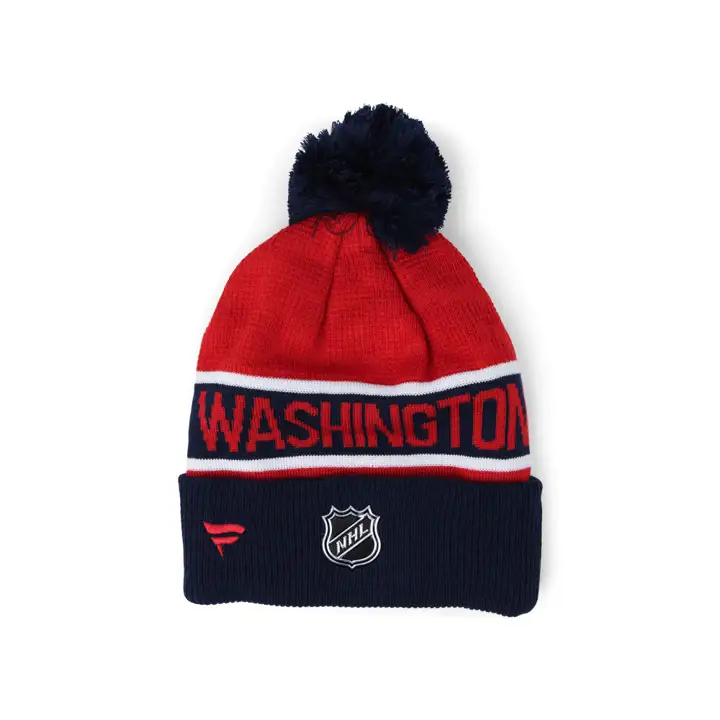 Washington Capitals NHL 22 LR Bonnet Pompon Marine/Rouge