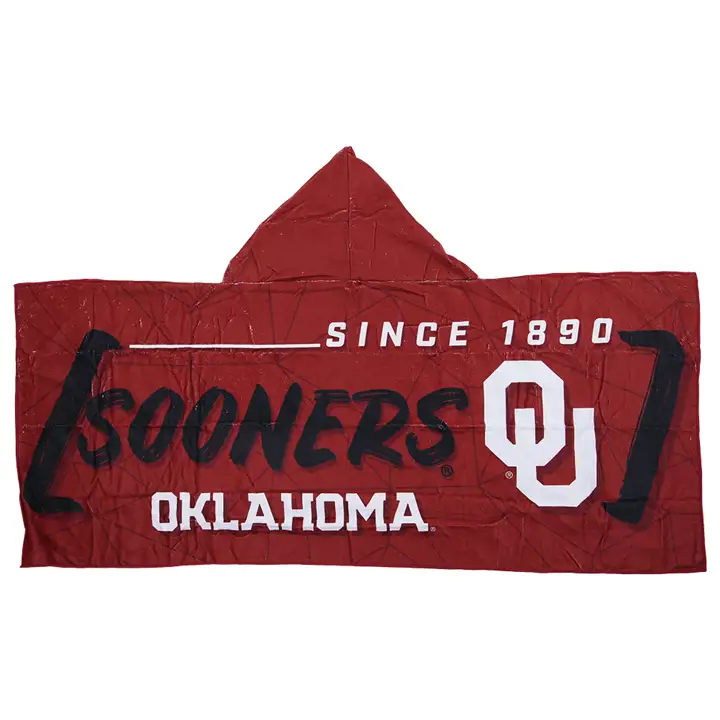 Serviette de plage à capuchon Oklahoma Sooners AST
