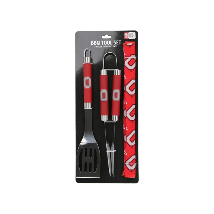 Ensemble d'ustensiles de barbecue Ohio State Buckeyes AST
