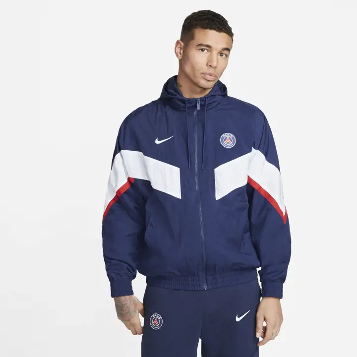 Veste de survêtement Paris Saint-Germain Club Team Strike Anthem bleu marine