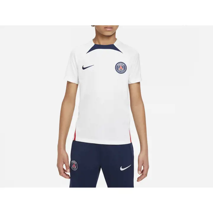 Paris Saint-Germain Club Equipe Jeune Maillot Strike Manches Courtes blanc