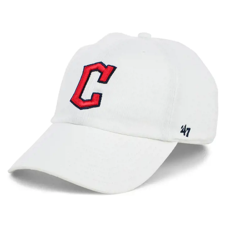 Casquette « Clean Up » blanche MLB des Guardians de '47