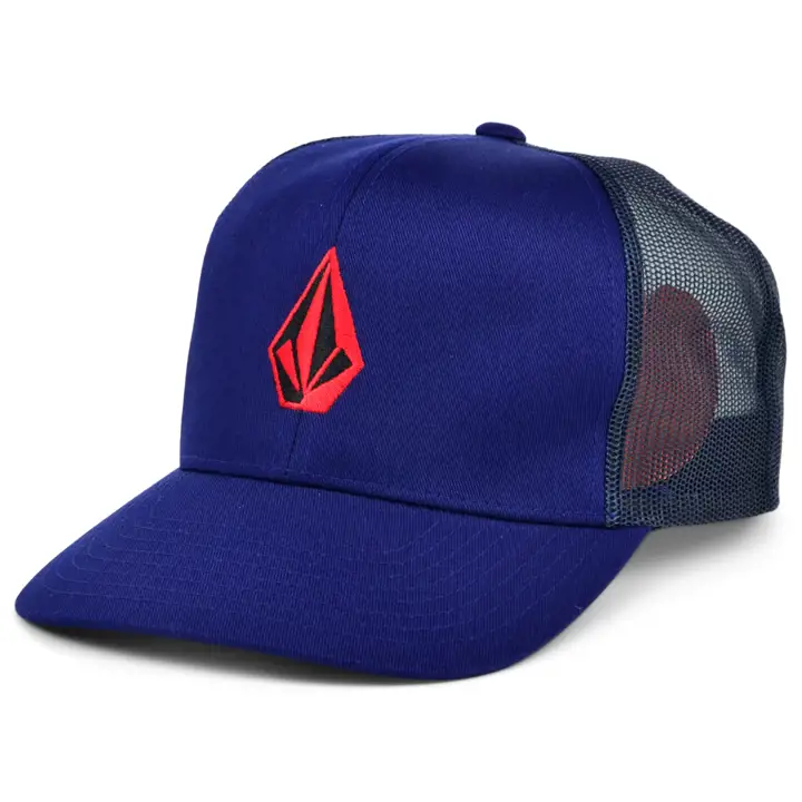 Casquette filet Full Stone Trucker Volcom marine/rouge