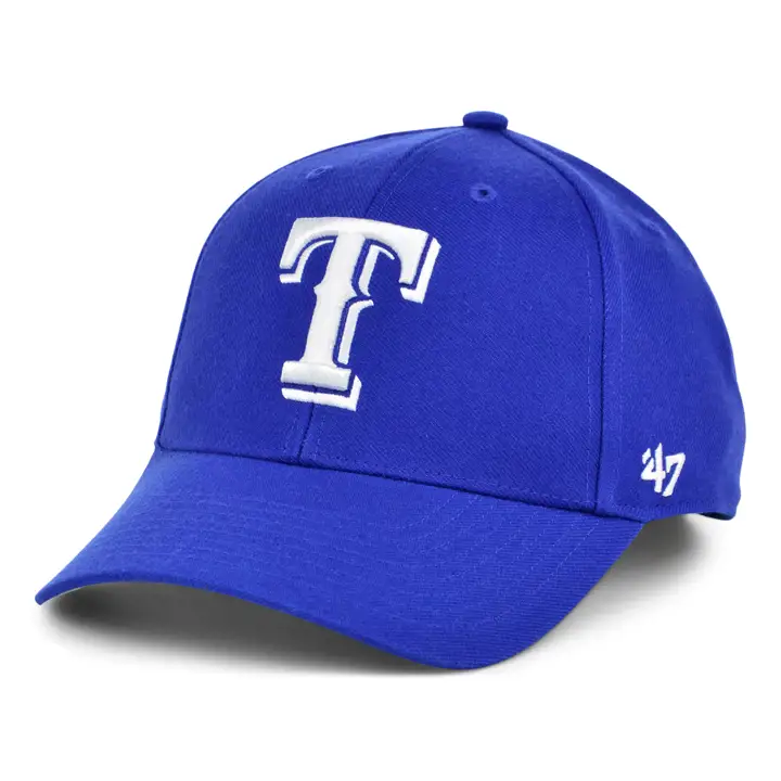 Casquette '47 MVP des Texas Rangers MLB, coloris Bleu Royal/Blanc